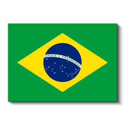 Brezilya Bayrağı - Kanvas Tablo