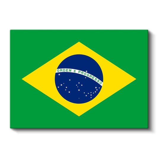 Brezilya Bayrağı - Kanvas Tablo