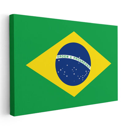 Brezilya Bayrağı - Kanvas Tablo