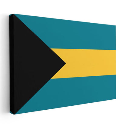 Bahamalar Bayrağı - Kanvas Tablo
