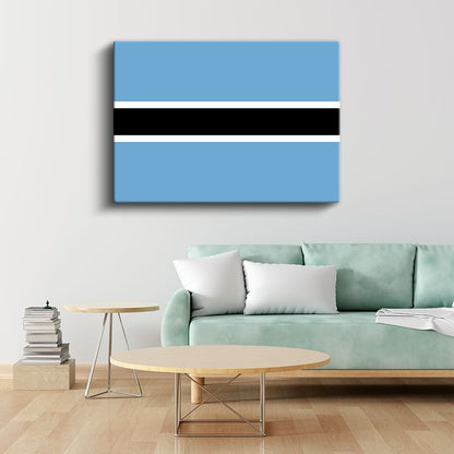 Belize Bayrağı - Kanvas Tablo