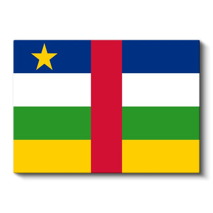 Orta Afrika Cumhuriyeti Bayrağı - Kanvas Tablo