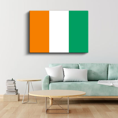 Fildişi Sahili Bayrağı - Kanvas Tablo