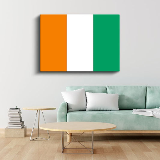 Fildişi Sahili Bayrağı - Kanvas Tablo