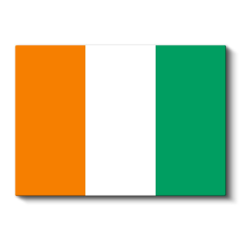 Fildişi Sahili Bayrağı - Kanvas Tablo