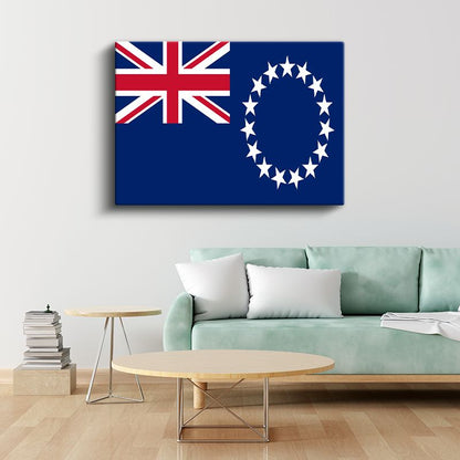 Cook Adaları Bayrağı - Kanvas Tablo