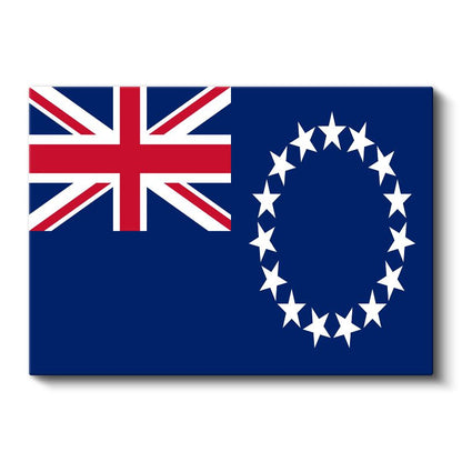 Cook Adaları Bayrağı - Kanvas Tablo