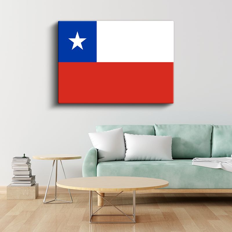 Şili Bayrağı - Kanvas Tablo