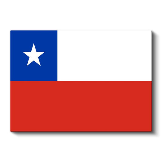 Şili Bayrağı - Kanvas Tablo