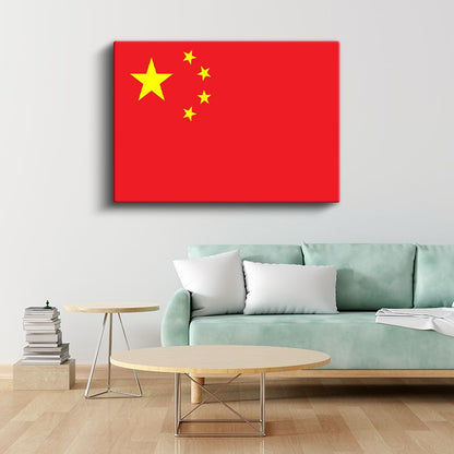 Çin Bayrağı - Kanvas Tablo