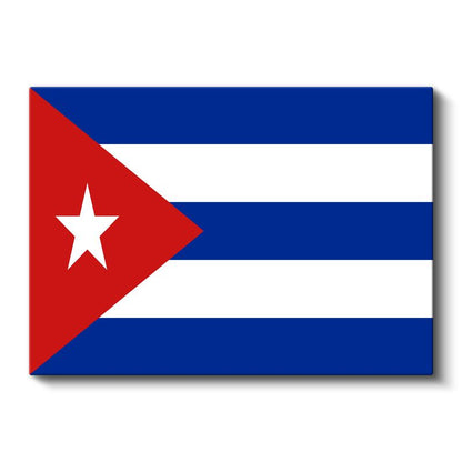 Küba Bayrağı - Kanvas Tablo
