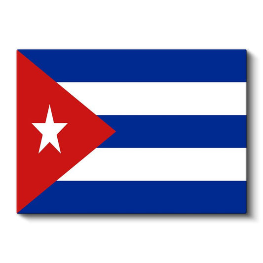 Küba Bayrağı - Kanvas Tablo