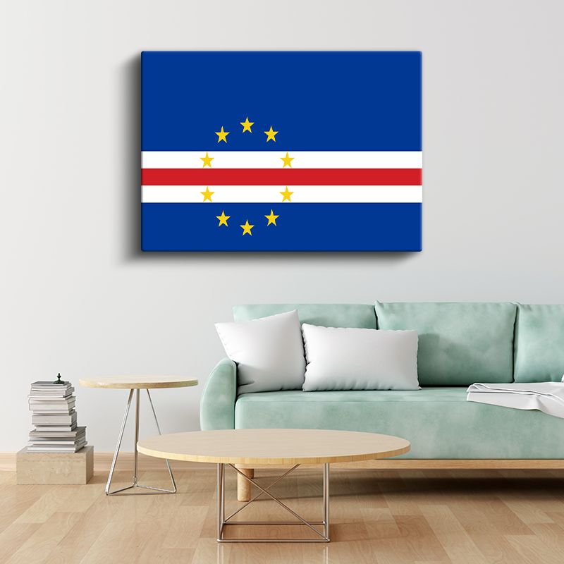 Cape Verde (Yeşil Burun) Bayrağı - Kanvas Tablo