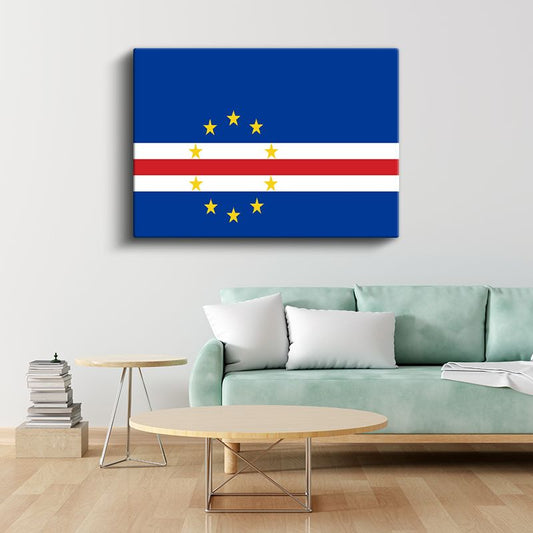 Cape Verde (Yeşil Burun) Bayrağı - Kanvas Tablo