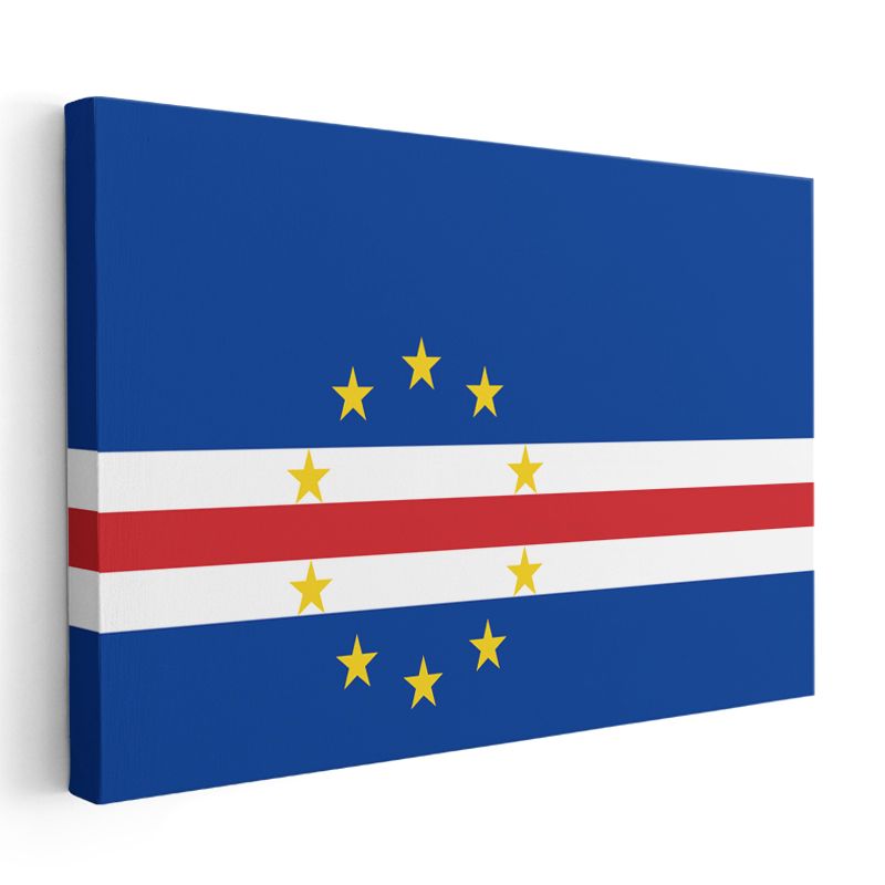 Cape Verde (Yeşil Burun) Bayrağı - Kanvas Tablo