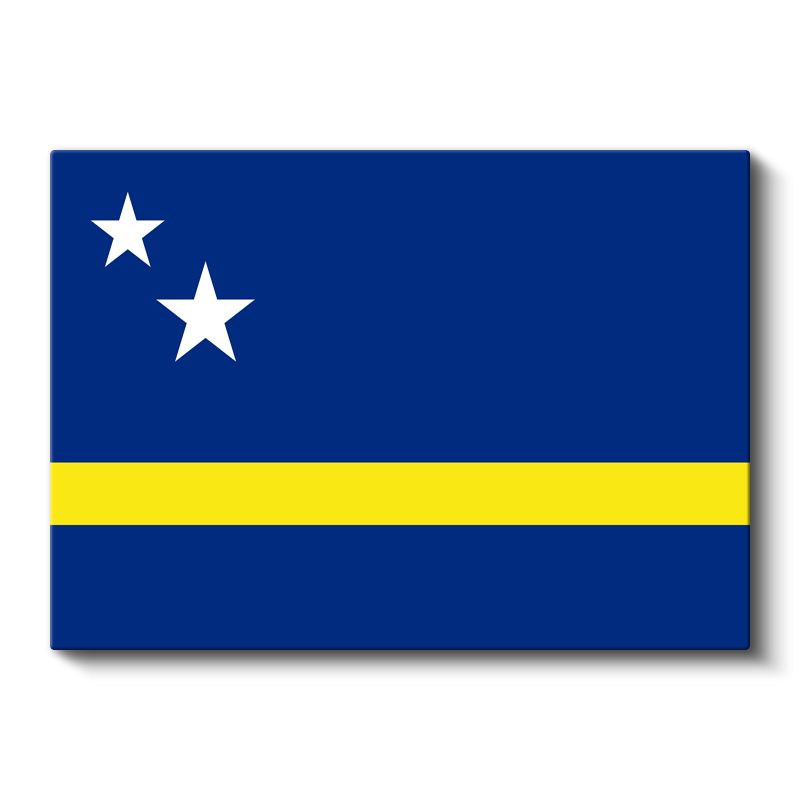 Curaçao Bayrağı - Kanvas Tablo