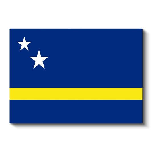 Curaçao Bayrağı - Kanvas Tablo
