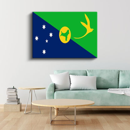 Christmas Adası Bayrağı - Kanvas Tablo