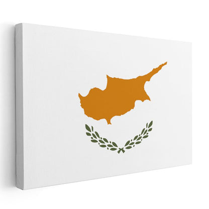 Kıbrıs Bayrağı - Kanvas Tablo
