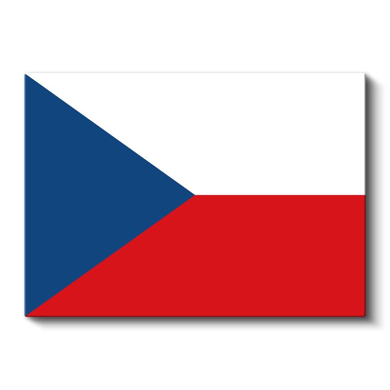 Çek Cumhuriyeti Bayrağı - Kanvas Tablo