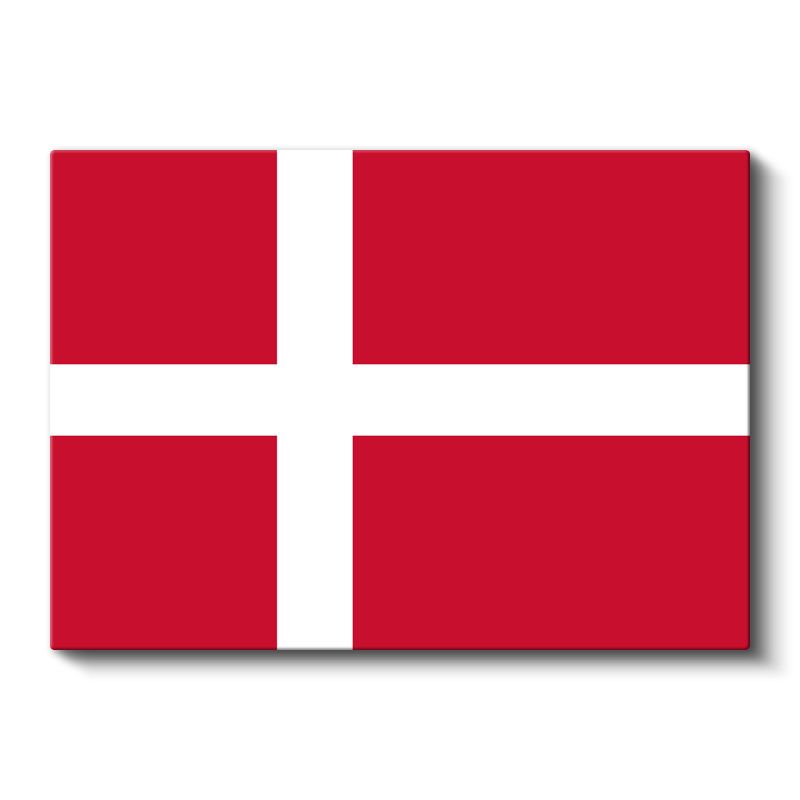 Danimarka Bayrağı - Kanvas Tablo