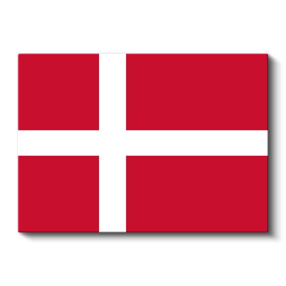 Danimarka Bayrağı - Kanvas Tablo