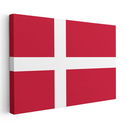 Danimarka Bayrağı - Kanvas Tablo