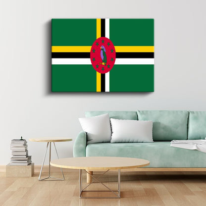 Dominika Bayrağı - Kanvas Tablo