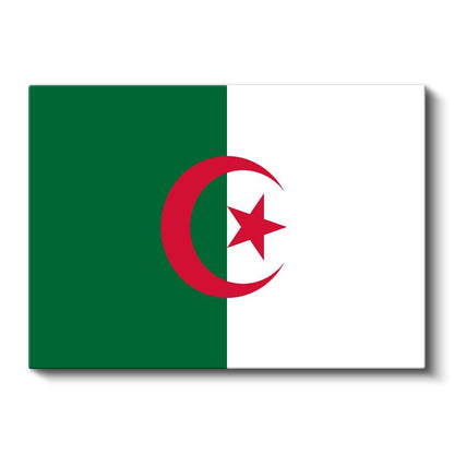 Cezayir Bayrağı - Kanvas Tablo