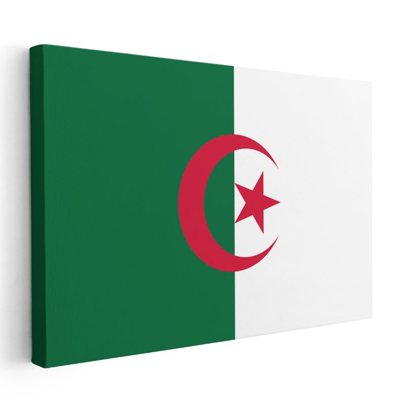 Cezayir Bayrağı - Kanvas Tablo