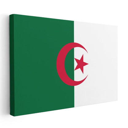 Cezayir Bayrağı - Kanvas Tablo