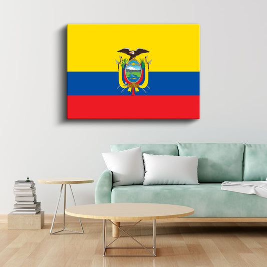 Ekvador Bayrağı - Kanvas Tablo