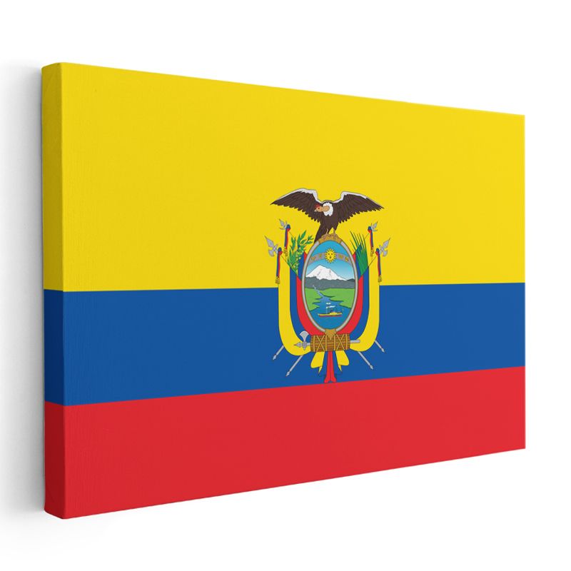 Ekvador Bayrağı - Kanvas Tablo