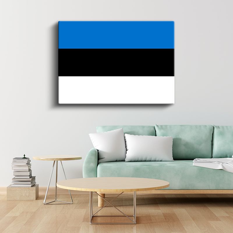 Estonya Bayrağı - Kanvas Tablo
