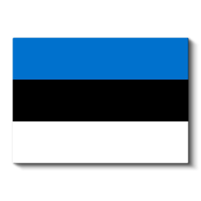 Estonya Bayrağı - Kanvas Tablo
