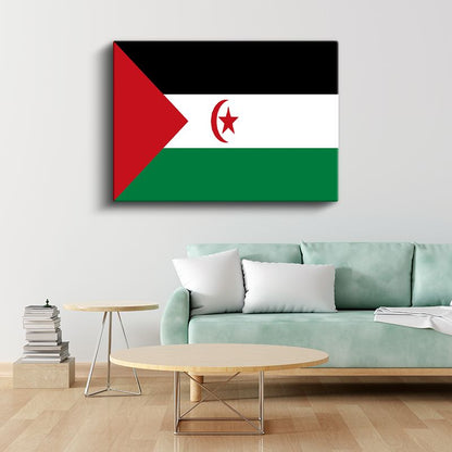 Batı Sahra Bayrağı - Kanvas Tablo