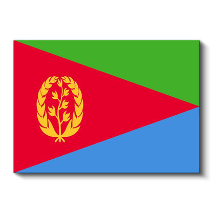 Eritre Bayrağı - Kanvas Tablo