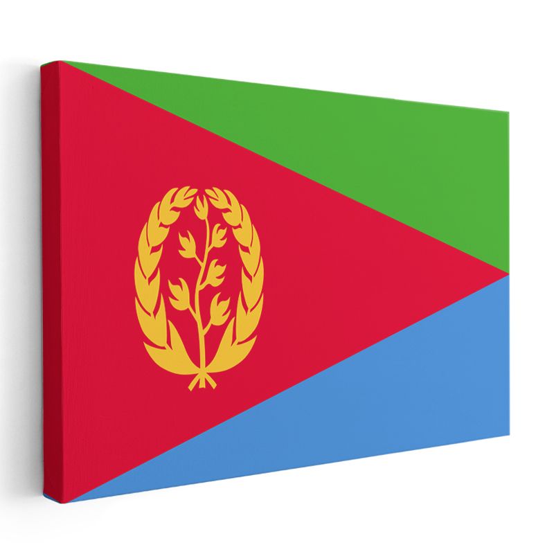 Eritre Bayrağı - Kanvas Tablo