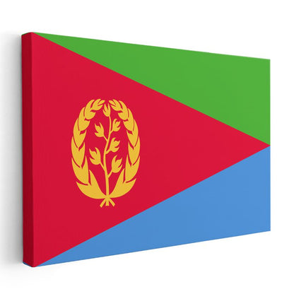 Eritre Bayrağı - Kanvas Tablo