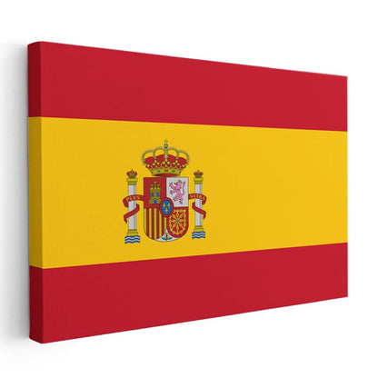 İspanya Bayrağı - Kanvas Tablo
