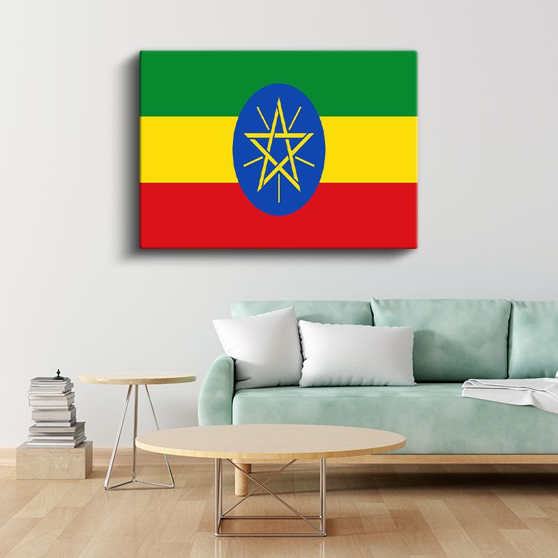 Etiyopya Bayrağı - Kanvas Tablo