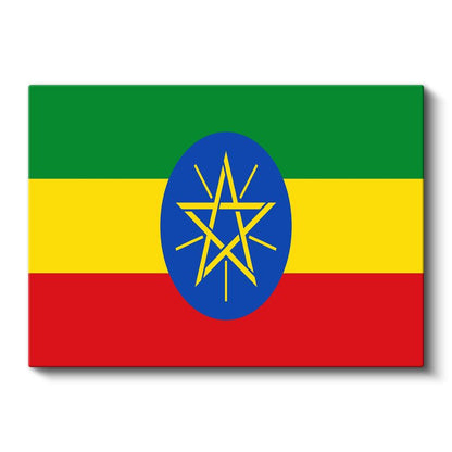 Etiyopya Bayrağı - Kanvas Tablo