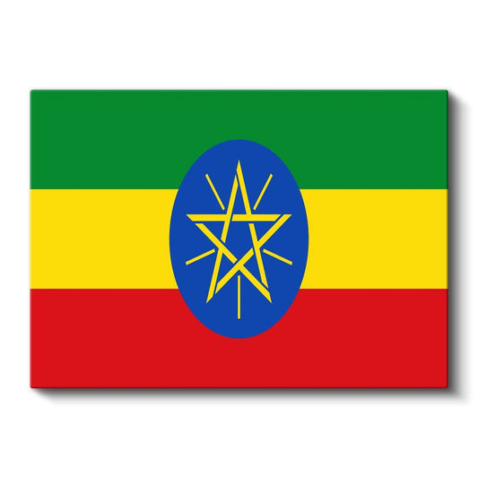 Etiyopya Bayrağı - Kanvas Tablo