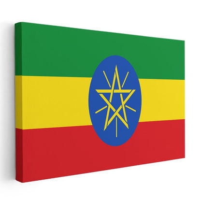 Etiyopya Bayrağı - Kanvas Tablo
