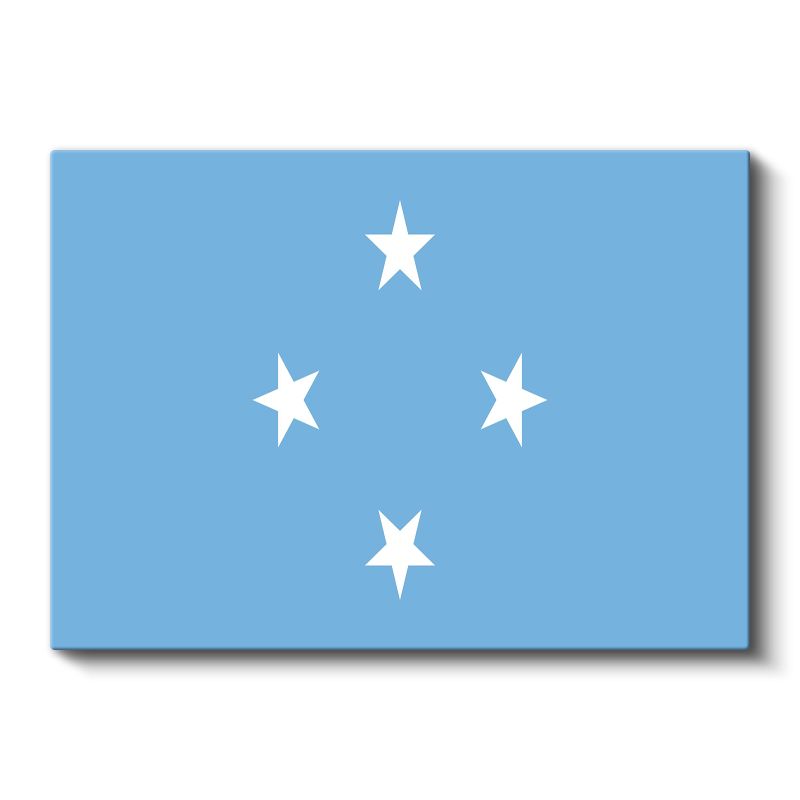 Mikronezya Bayrağı - Kanvas Tablo