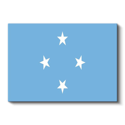 Mikronezya Bayrağı - Kanvas Tablo