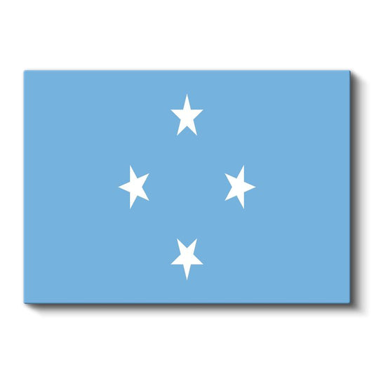 Mikronezya Bayrağı - Kanvas Tablo