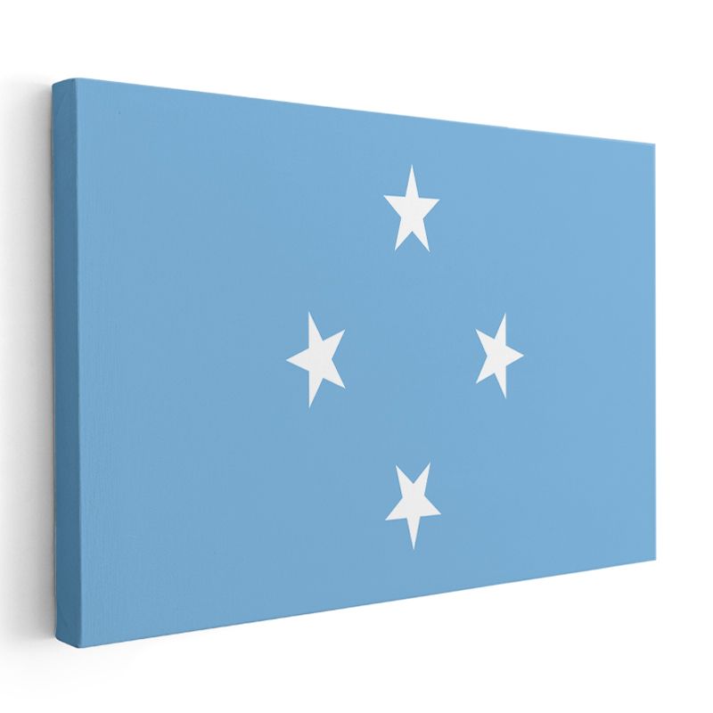 Mikronezya Bayrağı - Kanvas Tablo