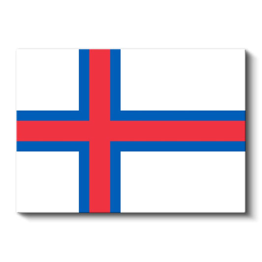 Faroe Adaları Bayrağı - Kanvas Tablo