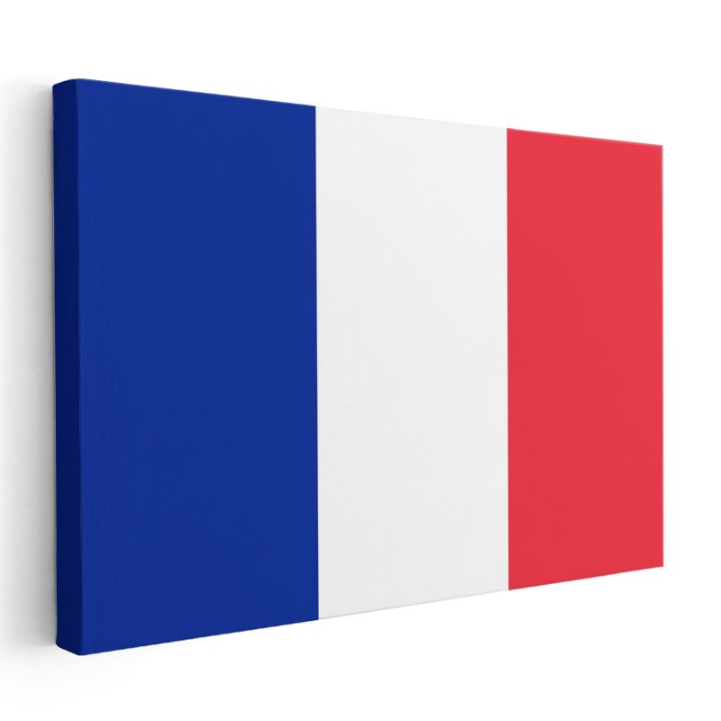 Fransa Bayrağı - Kanvas Tablo